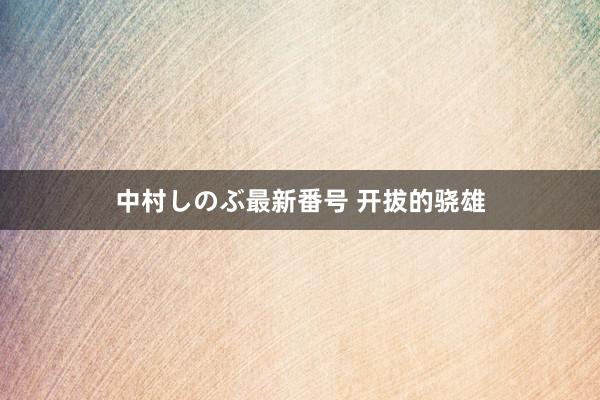 中村しのぶ最新番号 开拔的骁雄