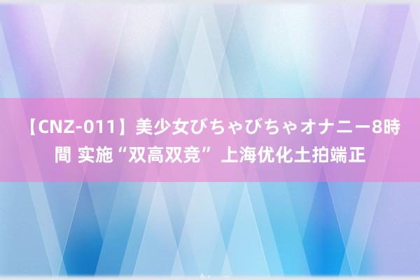 【CNZ-011】美少女びちゃびちゃオナニー8時間 实施“双高双竞” 上海优化土拍端正